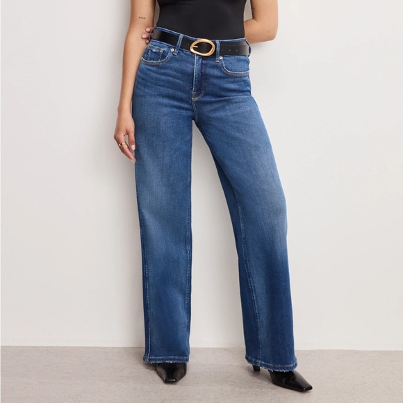 Good American Denim - NWT GOOD AMERICAN Soft Tech Good Petite Skate Wide Jeans